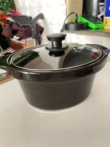 Panela de Cerâmica com Tampa de Vidro - Elegante, Resistente e Segura