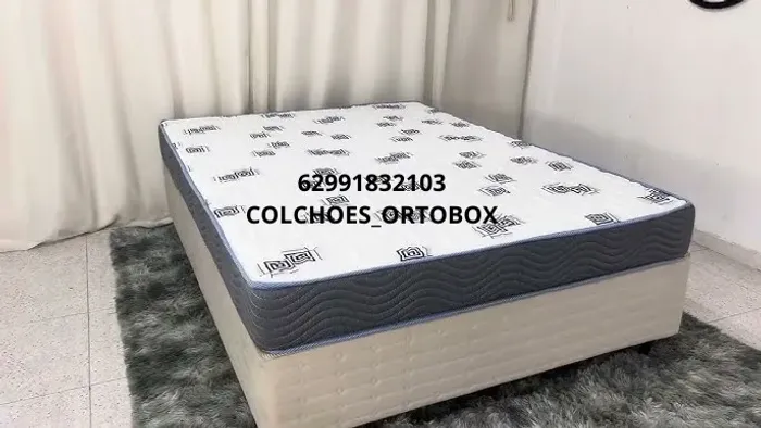Base e Colchão casal de espuma d33 da ortobom
