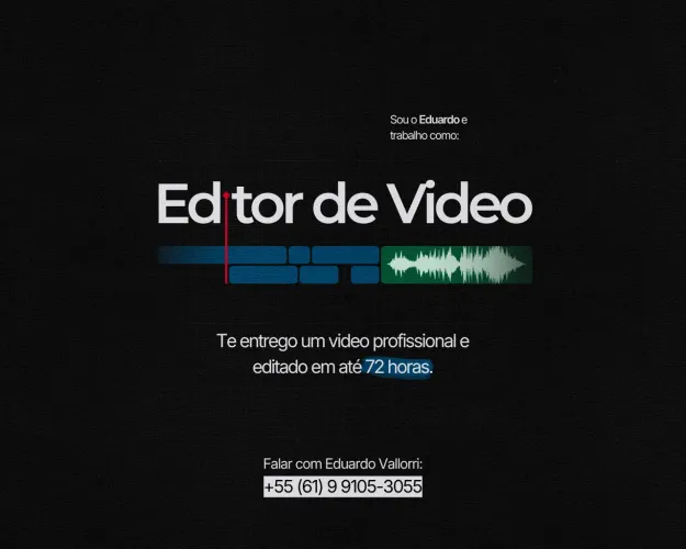 Editor de vídeo profissional com estilo dinâmico.