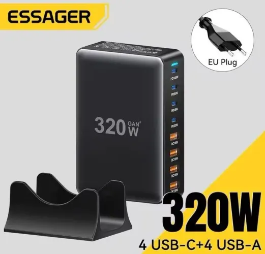 Fonte de carregamento Essager 320W - Preto.