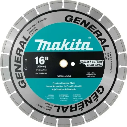 DISCO DIAMANTADO SEGMENTADO MAKITA P/CONCRETO 16POL 400MM