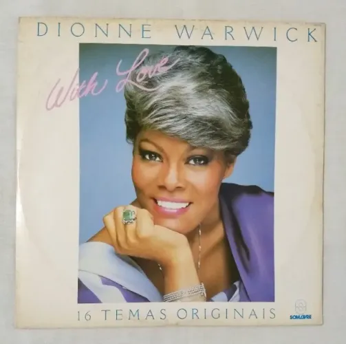 LP Dionne Warwick - With Love (P-1982). Nacional. Vinil em Bom Estado de Conservação.