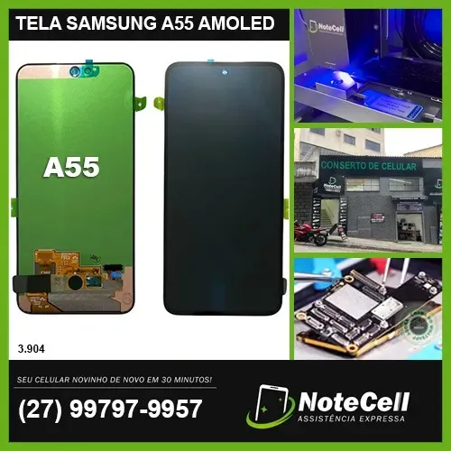 Tela Display Para Samsung A55 Amoled Original Bordas Finas 3.904 - Instalação Expressa