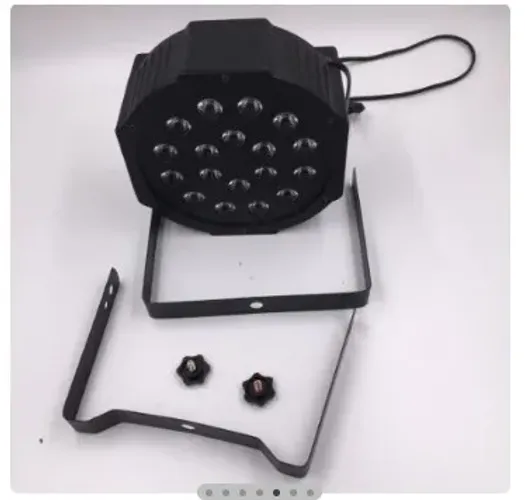 Canhão Refletor 18 Leds RGB dmx Jogo de Luz Iluminação