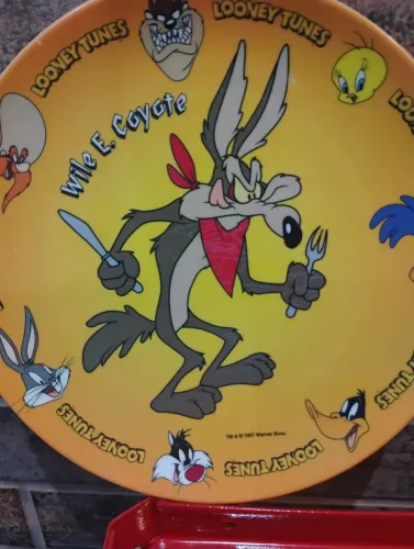 Prato antigo looney tunes importado Warner Bros