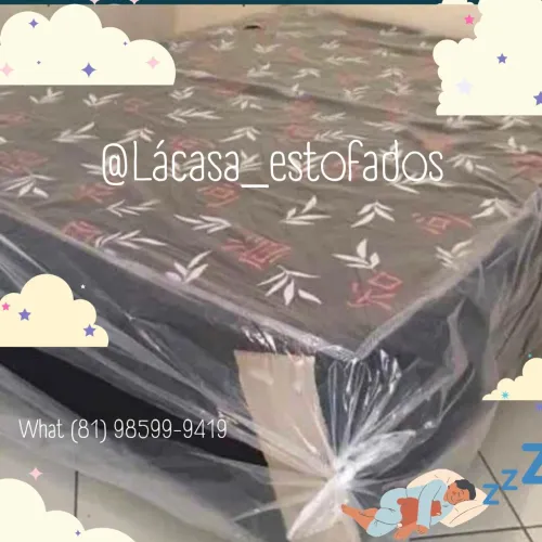 Cama Box Casal Novo - Tamanho padrão - Envio Imediato