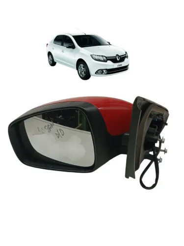 Retrovisor Elétrico Direito Renault Logan 2016 2017 Detalhe