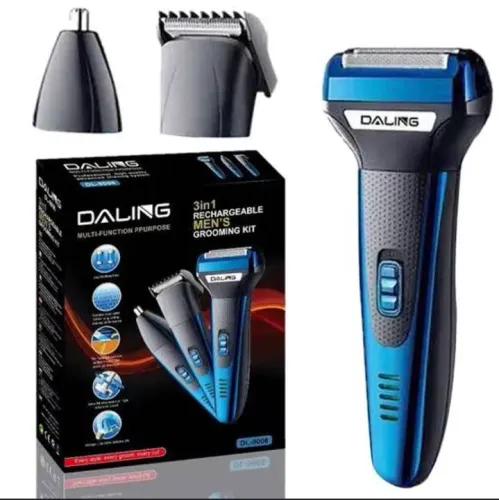 Kit de Aparador de Barba e Cabelo 3 em 1 - Daling DL-9006