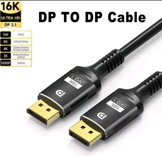 Cabo DisplayPort para DP 16K Ultra HD - (1M)
