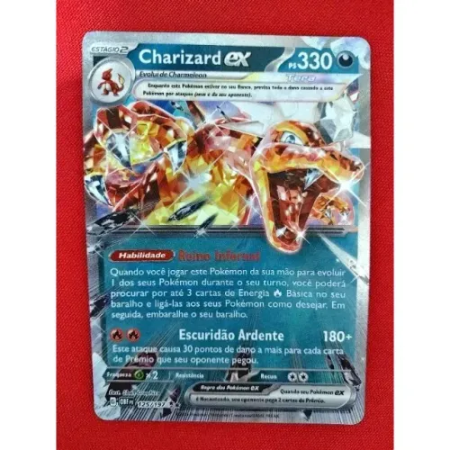 Carta Pokémon - Charizard Ex - Foil - Original