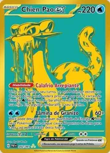 Carta  Pokemon  Chien-Pao ex (242/091)