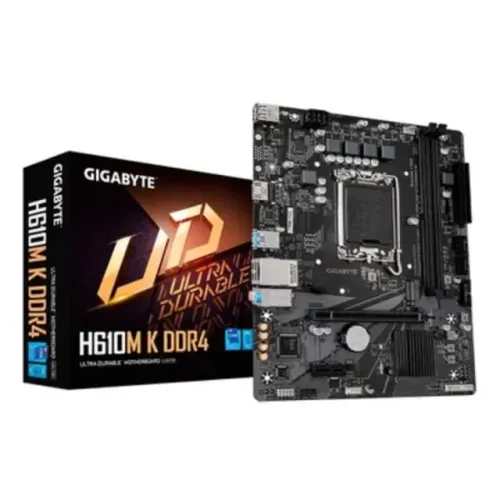 Placa Mãe Gigabyte H610M K DDR4, Intel, LGA 1700, mATX, M.2 NVME, HDMI - H610M K DDR4