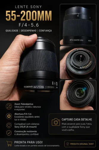 Lente Sony 55-200 DT A-mount