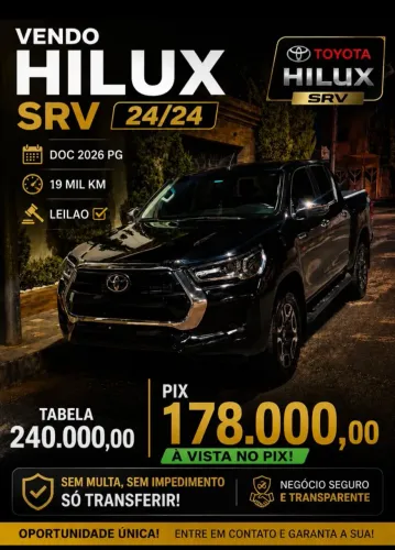 Toyota Hilux CD SRV 4X4 2.8 TDI Diesel Aut. 2024