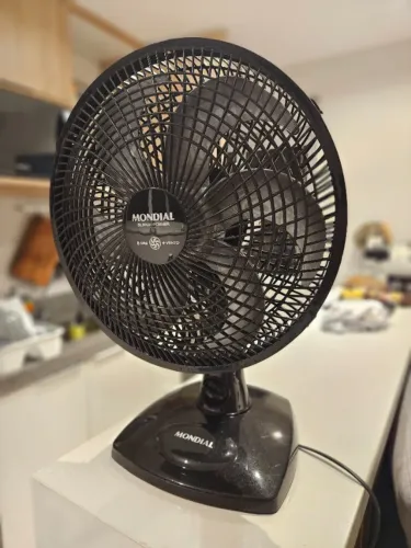 Ventilador de Mesa Mondial 30cm Super Power, Preto, 60W 110v