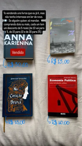 Vendo livros variados