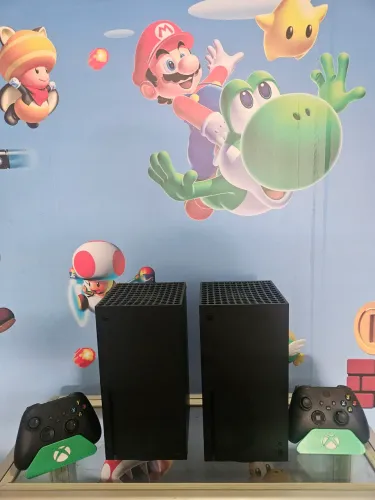 Xbox series x 1tb ssd seminovo aceitamos consoles como parte do pagamento 