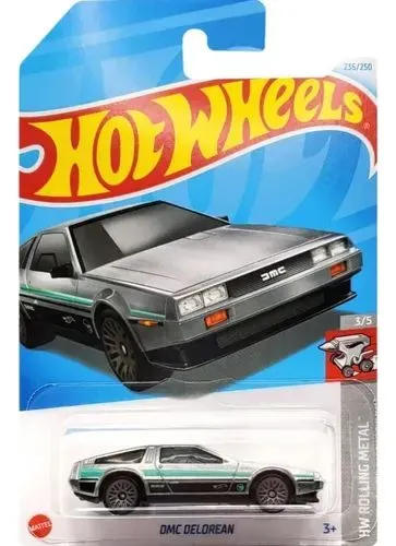 Hot Wheels DMC DeLorean T-hunt simples 