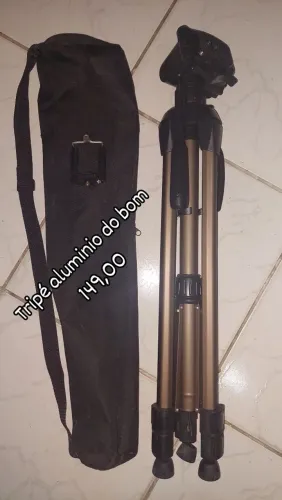 Tripé para celular ou câmera de aluminio