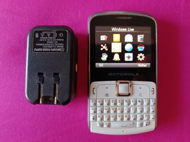 Celular Motorola Motokey Qwerty Classico Rertrô Todo Original De Fábrica Impecável