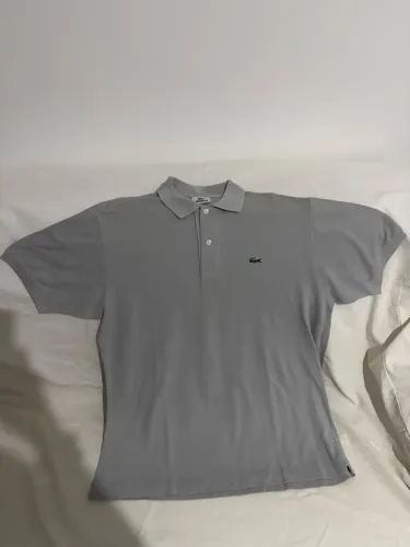 Polo Lacoste Original (Cinzento Claro) - Perfeito Estado - Tamanho 5/G