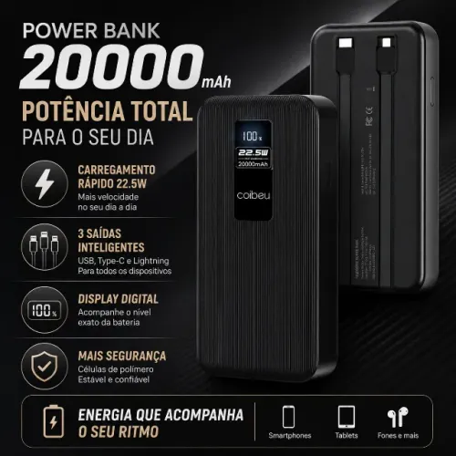 Powerbank Coibeu 20.000mAh