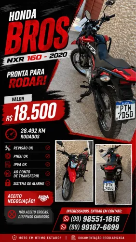 2020 - HONDA BROS NXR 160