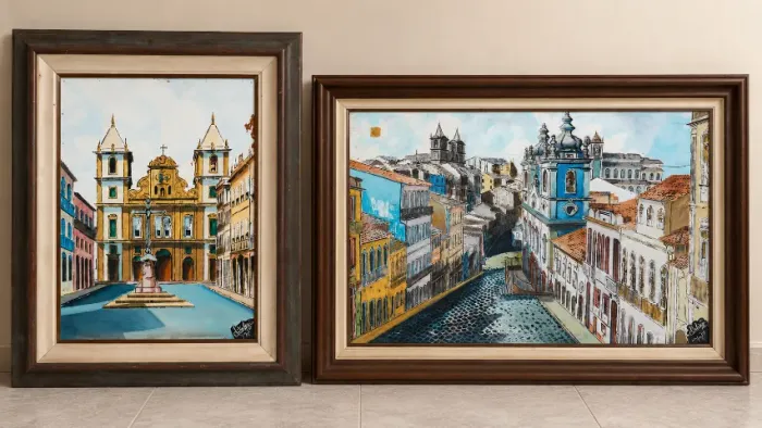 Conjunto De Obras Originais Do Artista Júlio Araujo de 1975