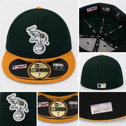 Boné New Era 59FIFTY Diamond Era Oakland Athletics Elephant Logo MLB Original Tam 7 (55,8
