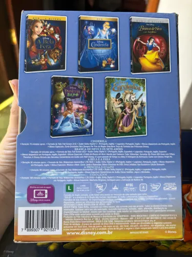 box de DVDs Coleção Disney Princesas - Volume 2 (Contendo 5 Filmes)