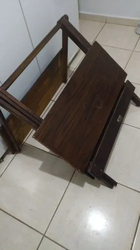 Mesa dobrável.