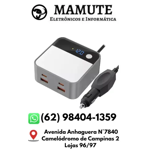 Inversor Tensão 12V 220V 200w Veicular Transformador Tomada 