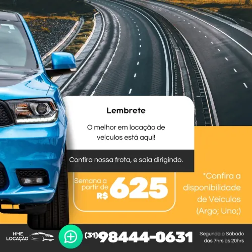 Locação/Aluguel de carro Uber 99 