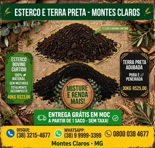 Terra Preta Adubada pct 30 kg