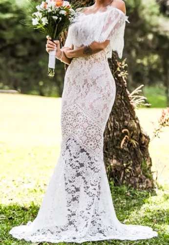 Vestido de Noiva Sereia Doce Maria - Tamanho P