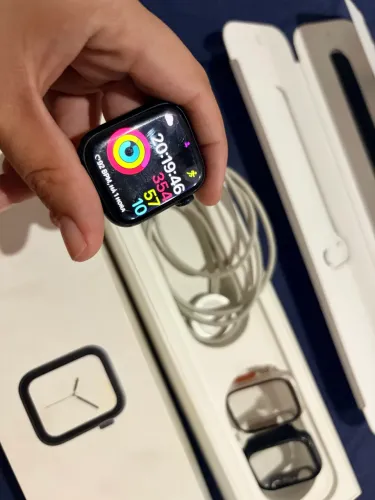 Relógio Apple Watch séries 7 midnight com case