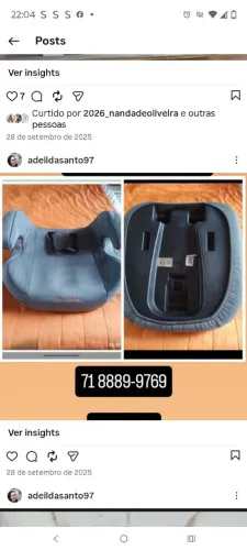 Vendo um aceto de criança para automóveis 