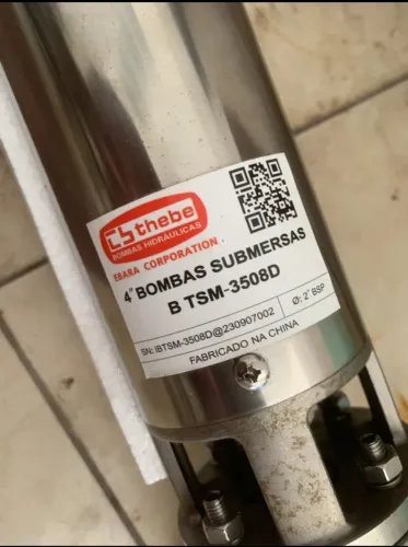 Bomba submersa poço artesiano 1,5 cv trifásico ebara nova 