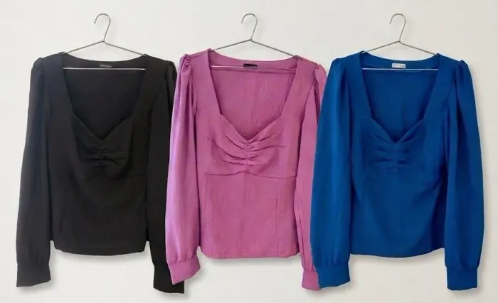 Kit 3 Blusa Social tamanho M