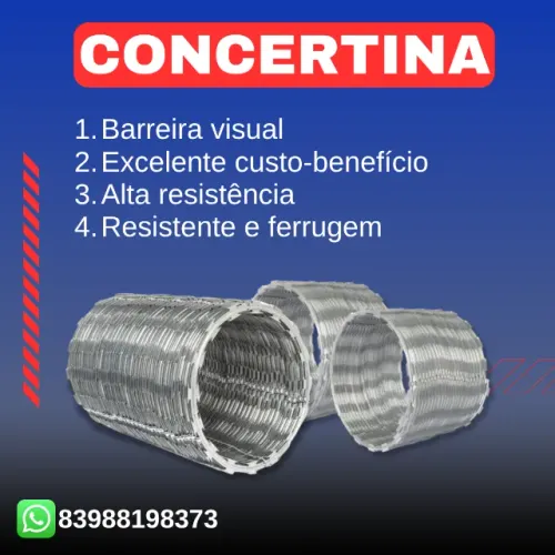 Instalação de concertina