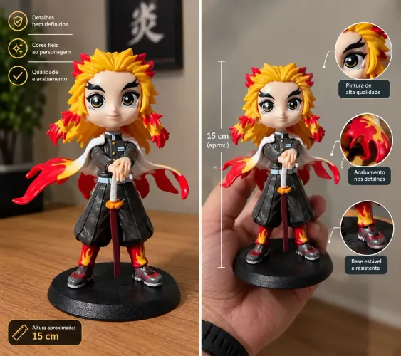 Action Figure Kyojuro Rengoku (Chibi) - Demon Slayer