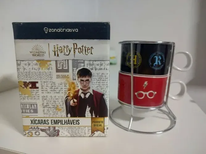Caneca E Copo Xícaras Empilháveis Harry Potter Zona Criativa