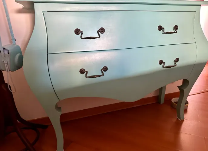 Cômoda retrô azul