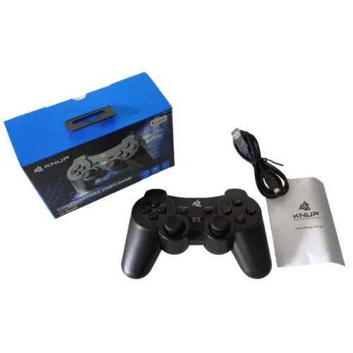 Controle Joystick Sem Fio Knup KP-GM006 Compatível Com PS3 e PC