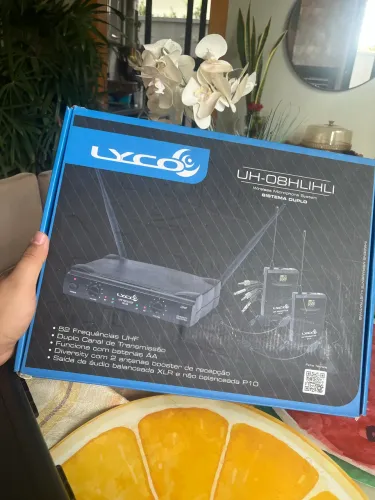 Microfone Sem Fio Lyco UH-08HLI - Usado apenas 1 vez