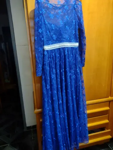 Vestido longo de renda PP