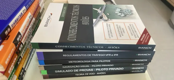 Kit Completo Bianch - Piloto Privado (ANAC) - 6 Livros - Excelente Estado