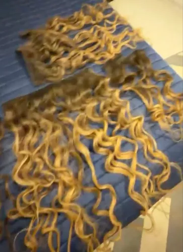 extensão de cabelo em tic tac