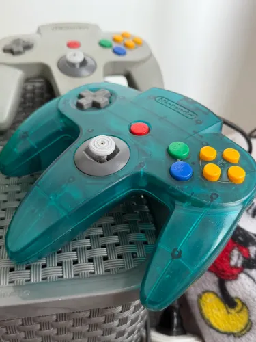 Controle NINTENDO 64 Anis Sabores (verde água azul sabores) 