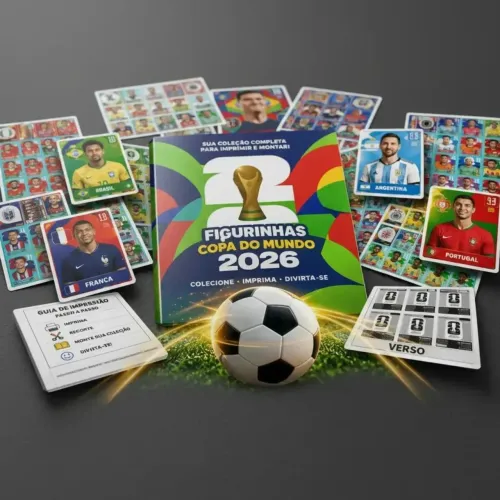 Arquivo Digital Figurinhas Copa Do Mundo 2026 Para Imprimir
